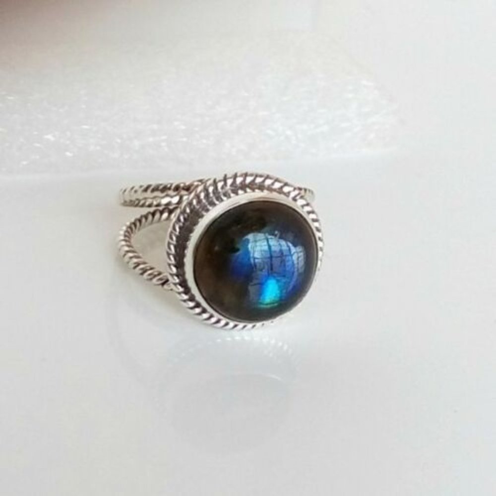 Sterling Silver Stone & Gem Larger Rings - Picture 7 of 8